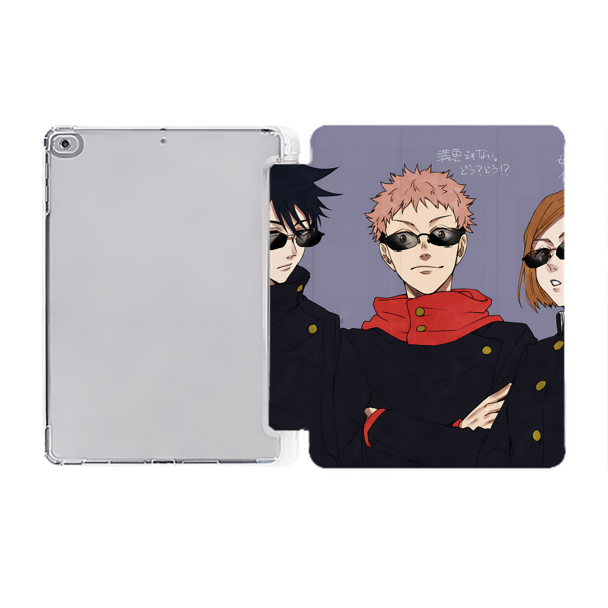 （画像用） SPY×FAMILY间谍家家酒 IPad ケース ペン収納付き 三つ折りスタンド PUレザー×シリコン 対応機種9.5/10.5/10.9インチ